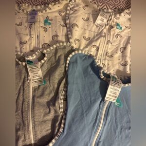 Love to Dream Swaddle Collection - Blue, Gray, Rainbow set of 4